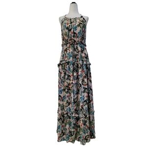 Lost +Wander Hawaiian print maxi dress with tassle
